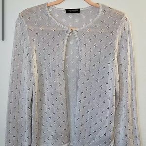 Luca Luca By Luca Orlandi XL Women’s Cardigan Made in Italy 100% Silk